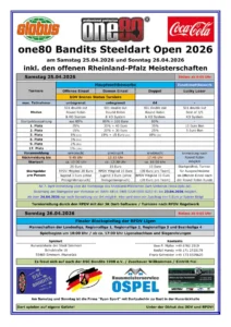 one80 Bandits Open 2026 - Offizielle Ausschreibung