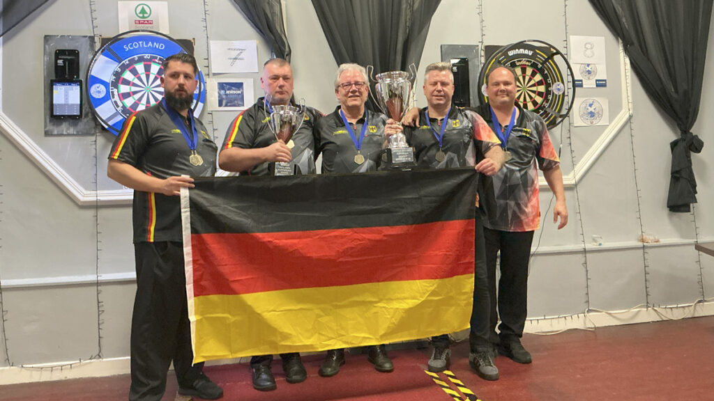 Paradart Nationalmannschaft bei der Siegerehrung
