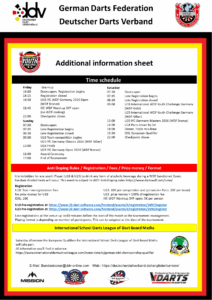 International WDF Youth Challenge Borken - Additional information sheet