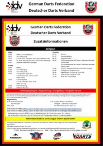 International WDF Youth Challenge Borken - Zusatzinformationen