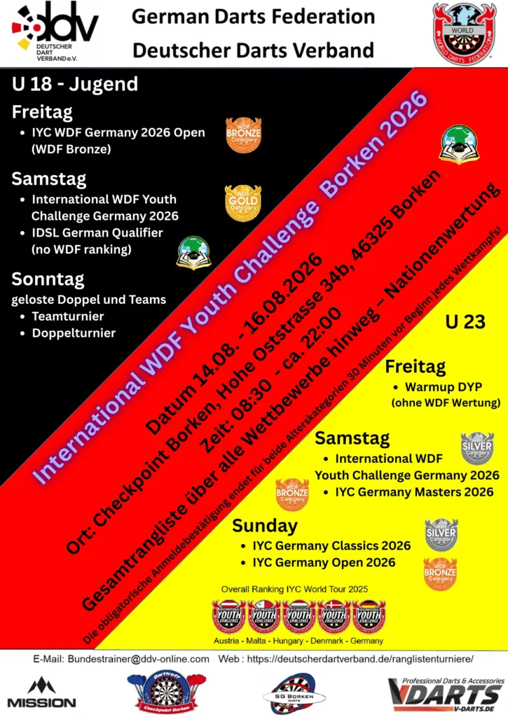 International WDF Youth Challenge Borken - Plakat Deutsch