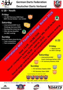 International WDF Youth Challenge Borken - Poster English